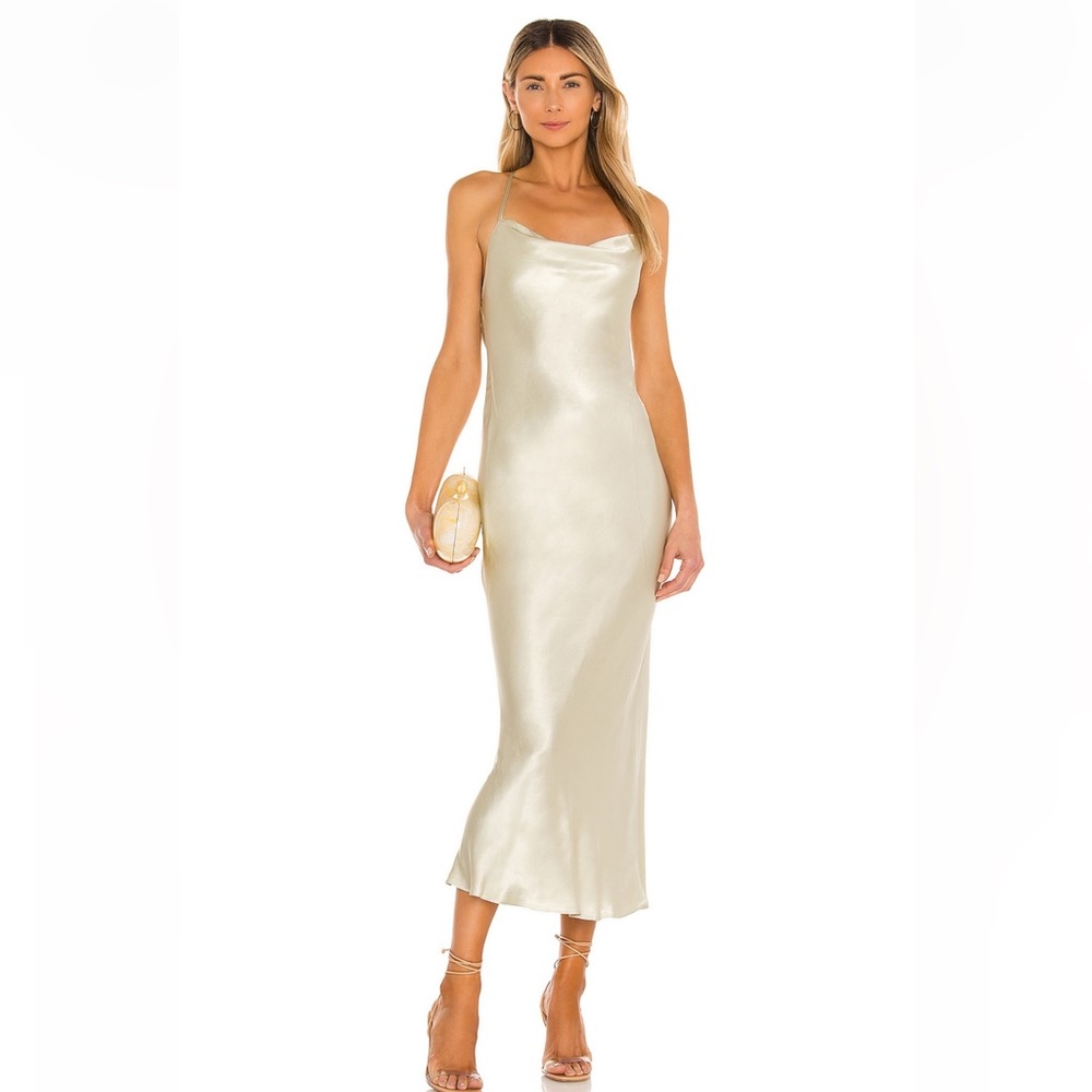 Shona Joy Cowl Back Bias MIDI Dress